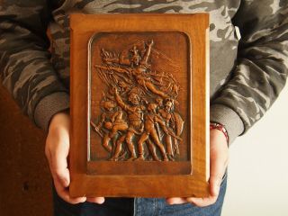 Bronze Art Plaque Paris Departure Of The Volunteers Of 1792 " La Marseillaise "