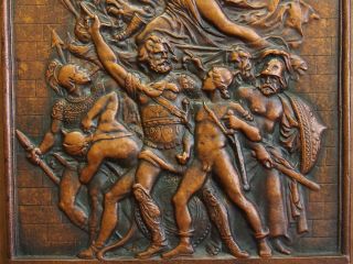 BRONZE ART PLAQUE PARIS DEPARTURE OF THE VOLUNTEERS OF 1792 