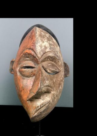 Old Tribal Pende Deformed Mask - Congo Bn 32