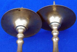 17th century French bronze acorn knopped pricket candlesticks circa 1650 11