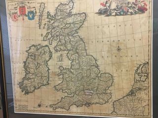 Frederick De Wit Nova Totius Angliae Scotiae Et Hiberniae British Isles 1680