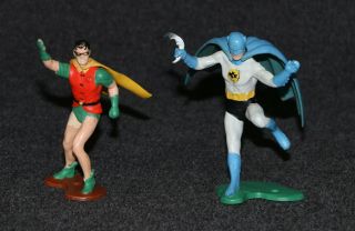 Batman 1966 Ideal Playset Batman & Robin Painted Jla Figure Bruce Dick