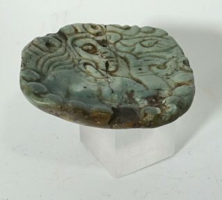 REPRO Antique / Vintage Pre - Columbian Metal Mask Face Plate Aztec Mayan Bead 4