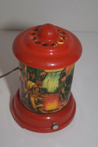 Rare Vintage 1957 Econolite Motion Hop - A - Long Cassidy Electric Lantern