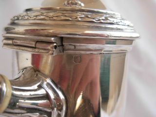 ANTIQUE FRENCH STERLING SILVER COFFEE POT,  LOUIS XVI STYLE,  EARLY 20th CENTURY 11