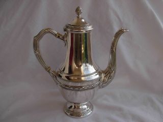 ANTIQUE FRENCH STERLING SILVER COFFEE POT,  LOUIS XVI STYLE,  EARLY 20th CENTURY 3