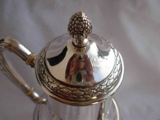 ANTIQUE FRENCH STERLING SILVER COFFEE POT,  LOUIS XVI STYLE,  EARLY 20th CENTURY 4