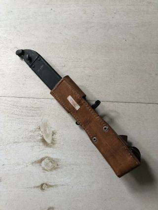 AK47 Bayonet with Leather Frog Vintage Matching Serial Numbers 2