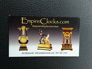 French Gilt Bronze Empire Clock 1800 Angel Arrow Maker Ormolu Versailles Anvil 9