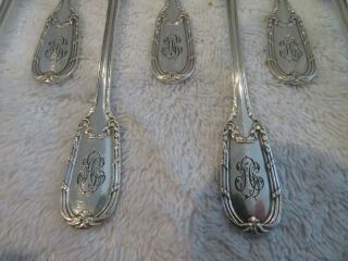 early 20th french sterling silver 12 ice cream spoons Puiforcat Louis XVI st 7
