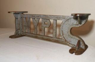 Antique Industrial Cast Iron Nypi York Psychiatric Institute Sign Plaque