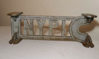 antique industrial cast iron NYPI York Psychiatric Institute sign plaque 2