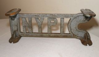 antique industrial cast iron NYPI York Psychiatric Institute sign plaque 4