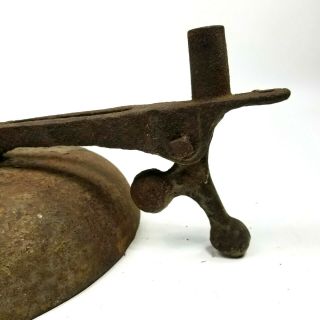 Antique Rusted Rustic Train Bell With Bracket Clapper Loud 4