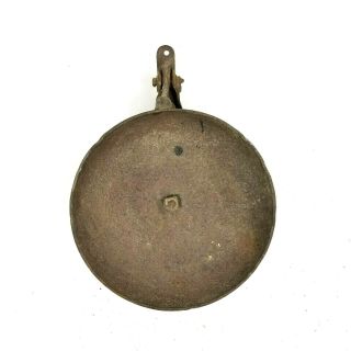 Antique Rusted Rustic Train Bell With Bracket Clapper Loud 7