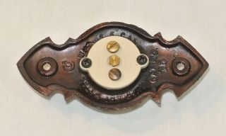 Vintage DOOR BELL Hammered Copper PUSH BUTTON Arts & Crafts Metal 6