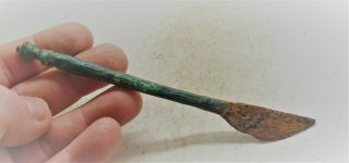 Scarce Ancient Roman Era Bronze And Iron Surgical Tool Medical Equipment