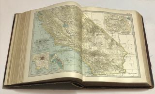 1902 Century Atlas Of The World Incl.  All US State & Indian Territory,  118 Maps 10