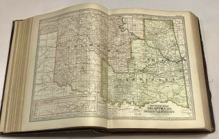 1902 Century Atlas Of The World Incl.  All US State & Indian Territory,  118 Maps 11