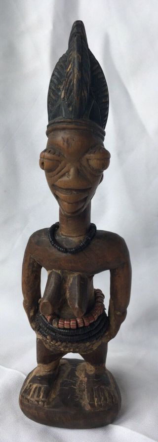 Yoruba Nigeria African Ibeji Twin Figure Antique Ownership History Available