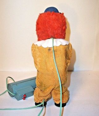 VINTAGE 60 ' s BATTERY OPERATED HAPPY ' N SAD MAGIC FACE CLOWN CARNIVAL CIRCUS TOY 4