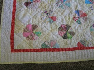 Vintage Handmade Pinwheel Variation pattern Patchwork Quilt 83 