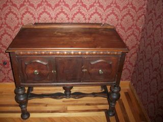 Antique Mahogany Sideboard Cabinet Buffet Early 1900 