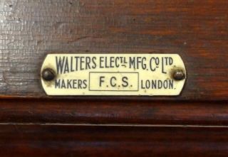 ANTIQUE,  & OLDEST 1880S WALTERS & CO LONDON RAILWAY STATION ELECTRIC BELL 4