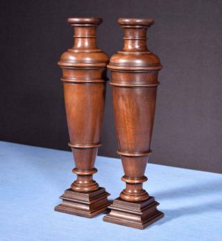 16 " French Antique Solid Walnut Posts/pillars/columns/balusters