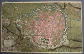 Brussels Bruxelles Belfium 1777 De Ferraris & Dupuis Large Antique Map Sheet Xxi