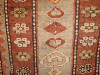 WONDERFUL ANTIQUE 1880 CAUCASIAN BORDJALOU KAZAK RUG HG 5