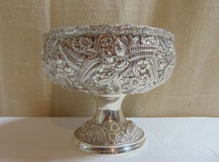 Welsh & Brother Sterling Silver Repousse Pedestal Bowl,  Baltimore circa 1902 3
