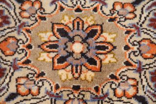Traditional Floral Area Rug Hand - Knotted Oriental Wool Carpet 10 x 13 Blue Rugs 11