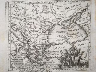 Desing Engraving Map of Greece Turkey - 1741 2
