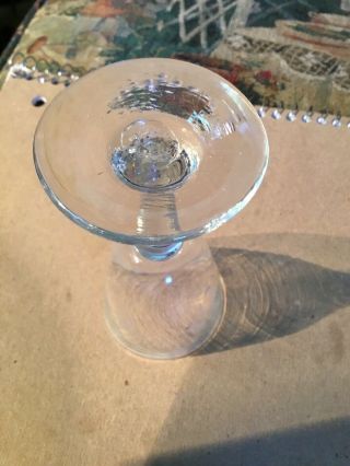 Revolutionary War 18th Century Tapered Shape Bowl Wine Glass Open Pontil W Gilt 4