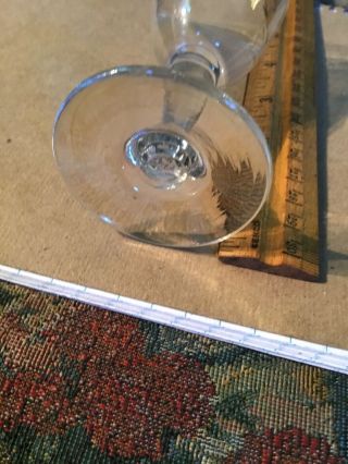 Revolutionary War 18th Century Tapered Shape Bowl Wine Glass Open Pontil W Gilt 7