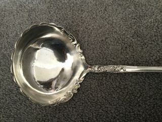 Cupid By Dominick & Haff Sterling Silver Gravy Ladle 11” With Monogram 5
