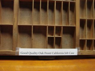 Letterpress - Good Quality Oak Front California Job Case 4