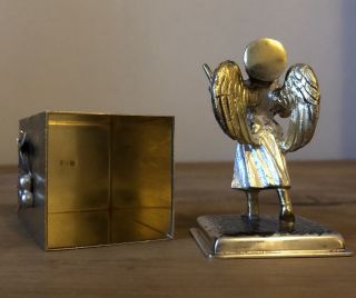 Stuart Devlin Solid Silver Surprise Box / Gift Herald Angel Boxed Complete 4