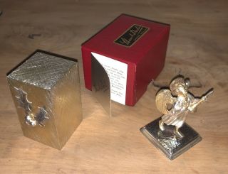 Stuart Devlin Solid Silver Surprise Box / Gift Herald Angel Boxed Complete 5