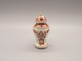 Fine & Rare Chinese Rouge De Fer Miniature Porcelain Garniture Set Kangxi ca1710 2