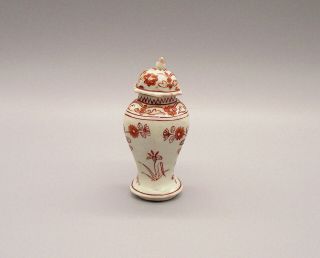 Fine & Rare Chinese Rouge De Fer Miniature Porcelain Garniture Set Kangxi ca1710 3