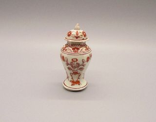 Fine & Rare Chinese Rouge De Fer Miniature Porcelain Garniture Set Kangxi ca1710 4