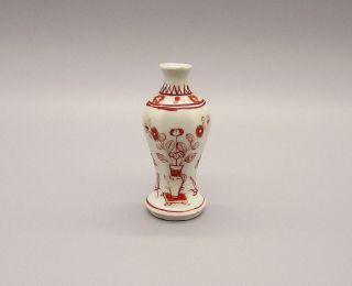 Fine & Rare Chinese Rouge De Fer Miniature Porcelain Garniture Set Kangxi ca1710 9