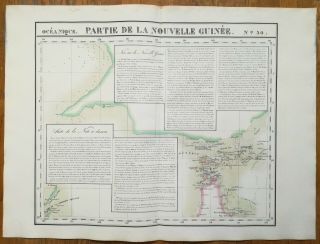 Vandermaelen: Huge Map Of Guinea Australia Torres Strait - 1827