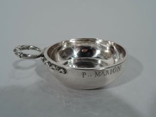 Antique Tastevin - Wine Taster - Oenophile Gift - French Silver - Early 19th C