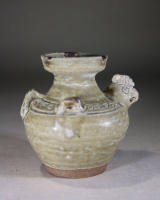 Antique Chinese Celadon Zoomorphic Chicken Vase Song Dynasty 3