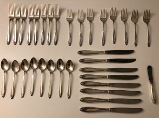 Vintage International Sterling Silver Prelude 33 Piece Place Setting
