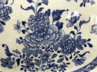 Chinese Blue and White Large Porcelain Tray Qianlong Period 1736 - 1795 12