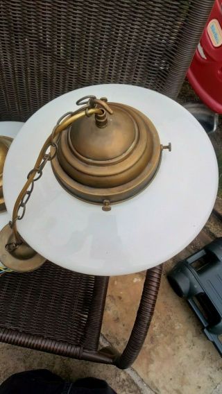 4 large Vintage ceiling Lights 5